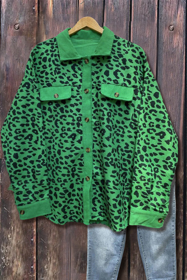 Floral Print Button Down Long Sleeve Jacket